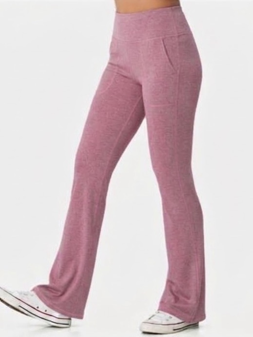 Halara In My Feels Super High Waisted Fold Over Flare Leggings XL New